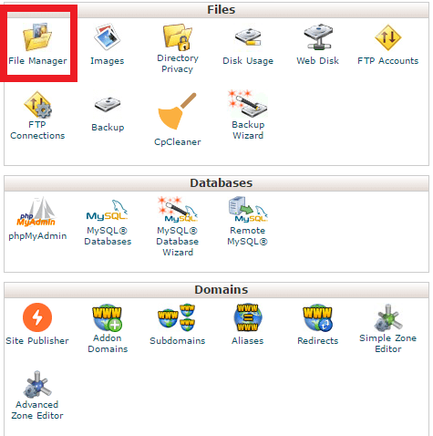 סייר הקבצים \File Manager 