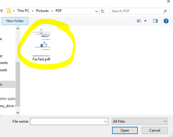 CHOSE PDF FILE