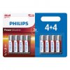 סט 4+4 סוללות Philips AA